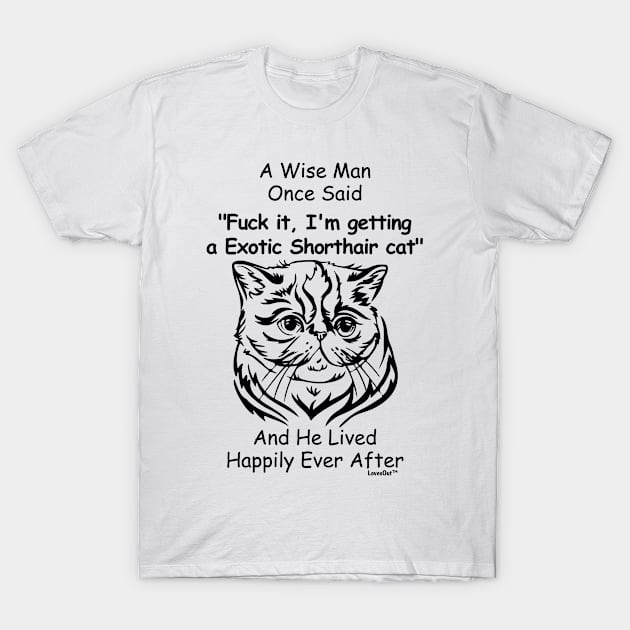 Funny Exotic Shorthair cat Gift for Men T-Shirt by Khang_Vu